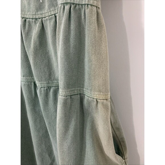 Louna Green Denim Mini Dress Size Small $128 - Picture 7 of 14
